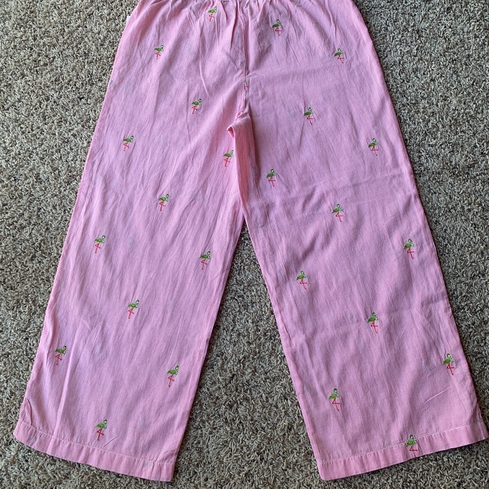 Charters Club Flamingo Cropped Pijama Pants Pink New with Tags - Picture 4 of 6